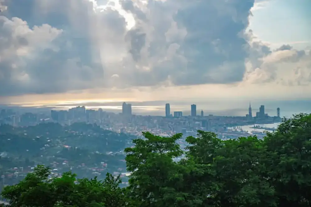 Batumi Boulevard at golden hour